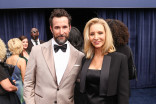Noah Wyle and Lisa Kudrow walk the red carpet at the 78th Emmy Awards telecast