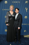 Jean Smart and Forrest Gilliland walk the red carpet at the 78th Emmy Awards telecast