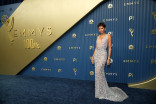 Zendaya walks the red carpet at the 78th Emmy Awards telecast