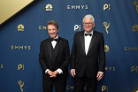 Martin Short and Steve Martin walk the red carpet at the 78th Emmy Awards telecast