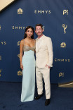 Brenda Song and Macaulay Culkin walk the red carpet at the 78th Emmy Awards telecast
