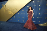 Chase Infiniti walks the red carpet at the 78th Emmy Awards telecast