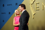 Sarah Michelle Gellar and David Boreanaz walk the red carpet at the 78th Emmy Awards telecast