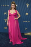 Rachel Sennott walks the red carpet at the 78th Emmy Awards telecast