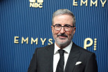 John Oliver walks the red carpet at the 78th Emmy Awards telecast