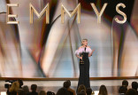 Allison Janney accepts the Emmy for Outstanding Supporting Actress in a Drama Series for The Diplomat during the 78th Emmy Awards telecast