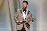 Noah Wyle accepts the Emmy for Outstanding Lead Actor in a Drama Series  for The Pitt during the 78th Emmy Awards telecast