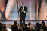 Saul Metzstein accepts the Emmy for Outstanding Directing for a Drama Series for Slow Horses during the 78th Emmy Awards telecast