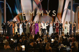 The team from The Pitt accepts the Emmy for Outstanding Drama Series during the 78th Emmy Awards telecast