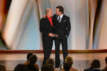 Woody Harrelson and Matthew McConaughey speak on stage at the 78th Emmy Awards telecast