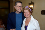 Television Academy governor Bob Bergen and Sherlock Ganz at the Commercials Nominee Reception, August 22, 2015, in Los Angeles, California.