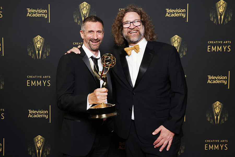 Stephane Rituit and Sebastian Sylwan at the 2021 Creative Arts Emmys, September 11, 2021 in Los Angeles, California.