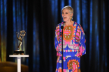 Sabine Schaaf accepts an award at the 2021 Creative Arts Emmys.