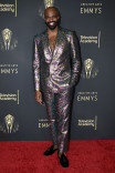 Carl Clemons-Hopkin speaks to the press at the 2021 Creative Arts Emmys, September 11, 2021 in Los Angeles, California.