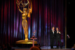 Randy Sklar and Jason Sklar on stage at the 2021 Creative Arts Emmys.