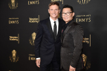 Tony Goldwyn and Daniel Dae Kim speak to the press at the 2021 Creative Arts Emmys, September 12, 2021 in Los Angeles, California.