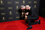 Sam Haskell and Joe Lazarov at the 2021 Creative Arts Emmys, September 12, 2021 in Los Angeles, California.