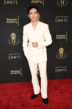 Manny Jacinto speaks to the press at the 2021 Creative Arts Emmys, September 12, 2021 in Los Angeles, California.