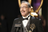 Nik Ranieri, the winner for Outstanding Individual Achievement In Animation for Character Animation - The Simpsons, backstage at the 75th Creative Arts Emmy Awards 