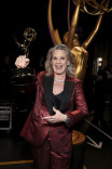 Liz Patrick from Saturday Night Live backstage at the 75th Creative Arts Emmy Awards 