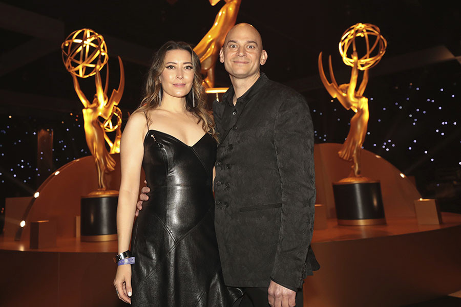 Sherri Chung and Joe Lisanti at the 75th Creative Arts Emmy Awards Governors Gala