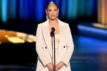 Cynthia Addai-Robinson presents an award at the 75th Creative Arts Emmy Awards