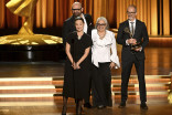 The Marvelous Mrs. Maisel team accepts the award for Outstanding Period And/Or Character Makeup (Non-Prosthetic) at the 75th Creative Arts Emmy Awards 