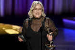 Tamara Deverell accepts the Award for Outstanding Production Design For A Narrative, Period Or Fantasy Program (One hour or more) for Guillermo del Toro&#039;s Cabinet Of Curiosities at the 75th Creative Arts Emmy Awards