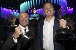 Kevin O&#039;Leary and Mark Cuban, winners of the award for Outstanding Structured Reality Program for Shark Tank, at the 76th Creative Arts Emmy Awards Governors Gala