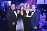 Cris Abrego, Television Academy Chairman, Adrianna Abrego, Heather Cochran, and Maury McIntyre, President and Chief Executive Officer of the Television Academy at the 76th Creative Arts Emmy Awards Governors Gala