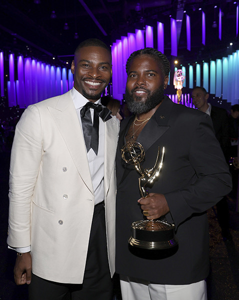Ricky Briggs and Elliott Simpson at the 76th Creative Arts Emmy Awards Governors Gala