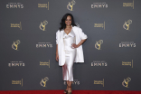 Judy Reyes poses backstage at the 76th Creative Arts Emmy Awards 