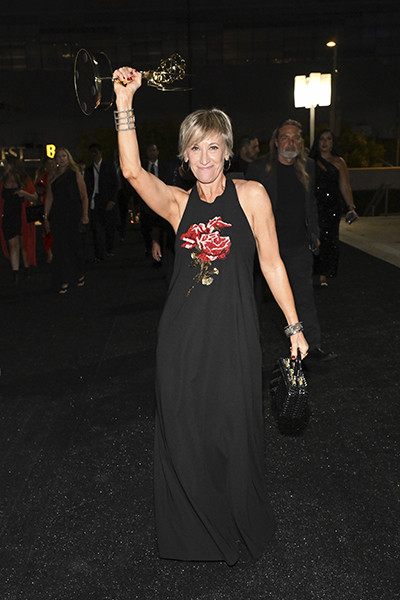 Jeanie Bacharach, award winner of Outstanding Casting for a Comedy Series for The Bear, arrives at the76th Creative Arts Emmy Awards Governors Gala