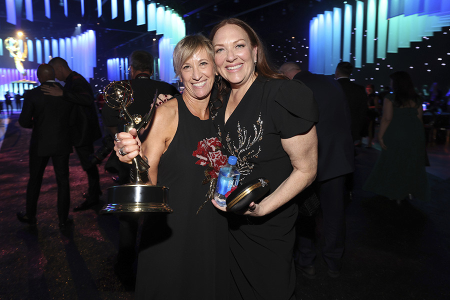 Rachel Tenner and Jeanie Bacharach, winner for Outstanding Casting for a Comedy Series for The Bear at the76th Creative Arts Emmy Awards Governors Gala