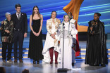 Elissa Alcala, and the costume team from Ahsoka accept the award for Outstanding Fantasy/Sci-Fi Costumes at the 76th Creative Arts Emmy Awards 