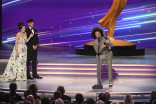 Eric André accepts the Outstanding Performer in a Short Form Comedy or Drama Series award for The Eric Andre Show at the 76th Creative Arts Emmy Awards 