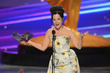 Parker Posey presents the award for Outstanding Original Main Title Theme Music at the 76th Creative Arts Emmy Awards