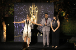 Giselle Fernández with interns Rohan Srinivasan and Stephanie Mejia
