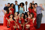 Michael Rooney, James LaRosa, Kimberly Elise, Robert Christopher Riley and the Devil Girls at the Choreographers Nominee Reception in North Hollywood, California.
