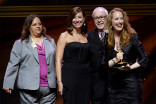 PBS SoCal producers accept an award at the 67th Los Angeles Area Emmy Awards July 25, 2015, at the Skirball Cultural Center in Los Angeles, California.