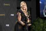Jennifer Coolidge from The White Lotus backstage at the 75th Emmy Awards