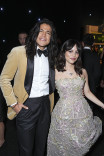 Cristo Fernandez and Jenna Ortega at the 75th Emmy Awards Governors Gala 
