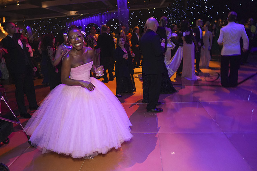 Alfie Fuller fromThe Marvelous Mrs. Maisel enjoys the 75th Emmy Awards Governors Gala