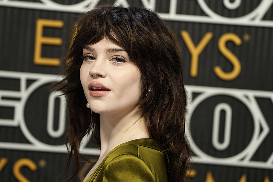 Sophie Thatcher on the red carpet at the 75th Emmy Awards