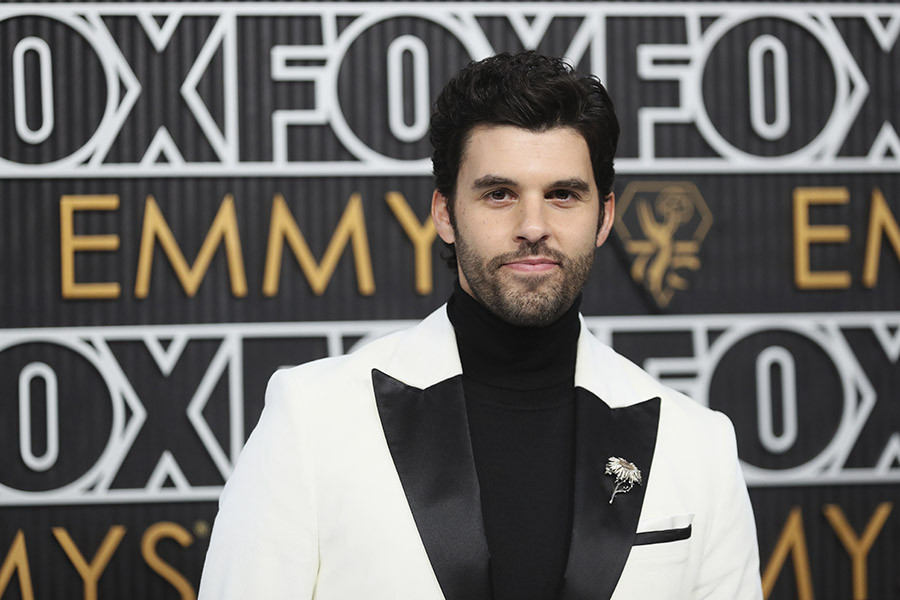 Steven Krueger from Yellowjackets on the red carpet at the 75th Emmy Awards