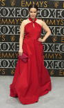 Emily Hampshire from Schitt&#039;s Creek on the red carpet at the 75th Emmy Awards