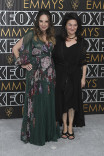 Katie DiMento and Becky Mode on the red carpet at the 75th Emmy Awards