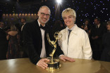 Jesse Armstrong from Succession and guest at the 75th Emmy Awards Governors Gala 