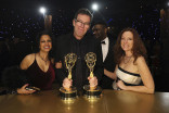 Mark Mylod from Succession and guests at the 75th Emmy Awards Governors Gala 