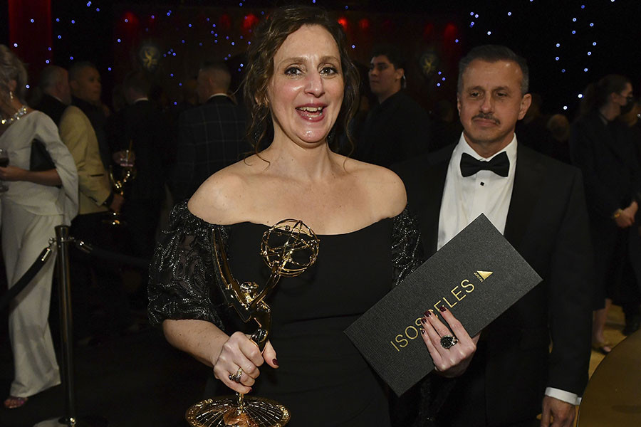 Dara Schnapper from Succession at the 75th Emmy Awards Governors Gala 